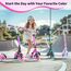BELEEV Big Wheel Scooter mit LED Leuchtenden Lenksäule, Deck, Wheels, Höhenverstellbar, ABEC-9, 200mm Räder,Federung,Tragegurt, Faltbare Cityroller Kinder ab 6 Jahre,Jugendliche,Erwachsene, Tretroller