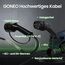 GONEO Typ 2 Ladekabel 11kW 5M 16A Ladekabel Elektroauto 3 Phasig für E Auto EV/PHEV Mode 3 mit Tasche Geeignet für Model S/3/X/Y e-Golf ID.3 i3/i8