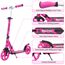 BELEEV Big Wheel Scooter mit LED Leuchtenden Lenksäule, Deck, Wheels, Höhenverstellbar, ABEC-9, 200mm Räder,Federung,Tragegurt, Faltbare Cityroller Kinder ab 6 Jahre,Jugendliche,Erwachsene, Tretroller