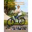 MileCity1 26" E-Bike für Erwachsene, 7 Gang Elektrofahrrad mit Austauschbarem 36V 13Ah Akku, 25 km/h und 80–100km Reichweite E-Bike für Städtische Pendler, IP65 Wasserdicht (MileCity1, Blau)