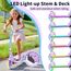 BELEEV Big Wheel Scooter mit LED Leuchtenden Lenksäule, Deck, Wheels, Höhenverstellbar, ABEC-9, 200mm Räder,Federung,Tragegurt, Faltbare Cityroller Kinder ab 6 Jahre,Jugendliche,Erwachsene, Tretroller