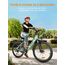 MileCity1 26" E-Bike für Erwachsene, 7 Gang Elektrofahrrad mit Austauschbarem 36V 13Ah Akku, 25 km/h und 80–100km Reichweite E-Bike für Städtische Pendler, IP65 Wasserdicht (MileCity1, Grau)