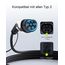 tomons Typ 2 Ladekabel, 22KW 10M 32A 3-Phasig,Elektroauto Typ 2 für EV/PHEV, Typ 2 auf Typ 2 EV mit Tragetasche und Mikrofasertuch für Model S/3/X/Y, ID.3, ID.4