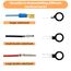 HMSQD 82 Stk Auspinnwerkzeug KFZ Set, Automotive Terminal Removal Tool Kit, Entriegelungswerkzeug Kfz Stecker Klemmen Ausbauwerkzeug für die meisten Kabelstecker, Kabelbaum Terminal Spezialwerkzeug