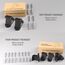 MCEVKELN EV-Ladekabelhalter – 2er-Pack multifunktionale Wandhalterung mit Fallschutz für Ladegeräte von Elektrofahrzeugen, hält Ladebox und Kabel sicher, inkl. Montagezubehör und Verpackungsbox