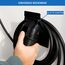 EVify Platzsparende Typ 2 Wandhalterung • Wallbox Kabelhalter • Widerstandfähige Wallbox Kabelhalterung aus rostfreiem Stahl für Elektroauto, Hybrid, EV, BEV, PHEV • Ladekabel Halterung Typ 2