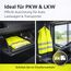 OwnWheel 4X Warnweste Auto ISO20471-2026: gelb - reflektierende Sicherheitsweste für PKW & LKW - Notfall & Pannenwesten