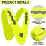 YeahBoom Warnweste Kinder Sicherheitsweste,V-Form Reflektorweste,V-Form Warnweste Fahrrad Kinder,Reflektierende Warnwesten,Reflektorweste kinder Gelb,mit 4 Stück Reflektorband,für Sport Fahrrad