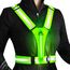 Topward Warnweste Sicherheitsweste für Fahrrad Auto Laufweste Joggen, High-Vis reflektierende Warnweste für optimale Sichtbarkeit, Damen Herren Kinder warnwesten, LEDs Tag und Nacht Motorrad Radfahren