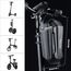 CHICLEW Scooter Tasche für Roller, Rollertasche Front Tube Bag Groß Lenkertasche Wasserfest, Vordertasche für Elektroroller Xiaomi MI Mijia M365 Sedway Ninebot E ES1/ES2/ES3/ES4 (Schwarz, 2L)