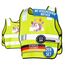 LAUTER SCHUTZ ® Warnweste Kinder (3-12 Jahre) Sicherheitsweste [2 Stück] für bessere Sichtbarkeit bei Tag und Nacht für Sport, Laufen, Fahrrad, Weg zur Schule & Auto (Reflektorweste - Einhorn)