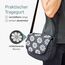 Borgen KLICKfix Lenkertasche Fahrrad - 5l Wasserabweisende und geräumige Fahrrad Lenkertasche - Bike Bag E-Bike, MTB, Citybike, Rennrad - 2in1 Tragetasche Dank abnehmbarem Gurt - Fahrradtasche Lenker