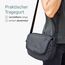 Borgen KLICKfix Lenkertasche Fahrrad - 5l Wasserabweisende und geräumige Fahrrad Lenkertasche - Bike Bag E-Bike, MTB, Citybike, Rennrad - 2in1 Tragetasche Dank abnehmbarem Gurt - Fahrradtasche Lenker