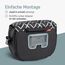 Borgen KLICKfix Lenkertasche Fahrrad - 5l Wasserabweisende und geräumige Fahrrad Lenkertasche - Bike Bag E-Bike, MTB, Citybike, Rennrad - 2in1 Tragetasche Dank abnehmbarem Gurt - Fahrradtasche Lenker