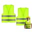 Chenivesss 2 Stück Warnwesten Auto, Warnweste, High Visibility Vest, Pannenweste, Warnwesten, Grün Sicherheitsweste, Reflektorweste, für Nacht, Bauarbeiter, Autofahrer