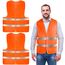 AYBUY Warnwesten Auto, 2 Stück Orange Sicherheitsweste, Reflektierende Warnwesten, für Erwachsene und Kinder 360° Reflektierend mit Reflektorstreifen, für Nacht, Bauarbeiter, Autofahrern Fahrern