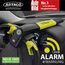 ARTAGO 870 Hochwertige Lenkradkralle 2in1 Ohne/Mit Alarm 120dB+LED, Sicherer und Abschreckender Lenkradsperre um die Lenkradspeiche, Fortschrittlichste Lenkradschloss zur Auto-Diebstahlsicherung