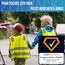 LAUTER SCHUTZ ® Warnweste Kinder (3-12 Jahre) Sicherheitsweste [2 Stück] für bessere Sichtbarkeit bei Tag und Nacht für Sport, Laufen, Fahrrad, Weg zur Schule & Auto (Reflektorweste - Blank)