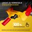HELDENWERK® Parkkralle Radkralle mit Hochsicherheitsschloss & 3 Schlüsseln - für Anhänger, Wohnmobil, Wohnwagen, Auto - PKW Reifenkralle, Autokralle, Rad-Kralle für 18-30cm Reifenbreite (Gelb/Rot)