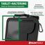 ATHLON TOOLS 2x Autositz-Organizer mit integrierter Tablet-Halter - Verstärkte Rückseite - mit Extra Federtasche - für Business und Kinder - Designed in Hamburg (Schwarz / 2er-Sparset)