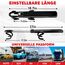 Tevlaphee Lenkradkralle, Lenkradschloss für Auto, Diebstahlsicherung auto, Strapazierfähig, Universelle Passform, PVC-Schutz, Verstellbar für Autos, SUVs, Wohnmobil, Wohnwagen, 3 Schlüssel(Schwarz)