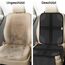 Ezilif Kindersitzunterlage ISOFIX geeignete Sitzschoner Auto Kindersitz, mit Anti-Rutsch Funktion Autositzschoner, Autositzauflage Sitzschutz (Schwarz) (Packung mit 2)
