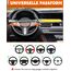 Tevlaphee Lenkradkralle, Lenkradschloss für Auto, Auto Diebstahlsicherung, Lenkradsperre Wohnmobil, Auto-Kralle als Wegfahrsperre, Universal(Gelb)