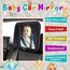 Babyautospiegel für den Rücksitz - Sicherster Autositzspiegel mit kristallklarer Sicht, unzerbrechlicher, verstellbarer Rückspiegel für kleine Kinder, mit LKW