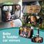 Onco Baby Autospiegel Set – Rückwärts- & Vorwärtsgerichteter Spiegel, 100% bruchsicher & rüttelfest, Klare Weitsicht mit 360° Drehung & Clip-On-Design, Reise-Essentials für Neugeborene & Babys