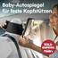 Onco Baby Autospiegel für feste Kopfstützen - Tesla-kompatibler Autospiegel Baby Rücksitz, 100% Bruchsicherer & Rutschfester Spiegel Auto Rückbank, 360°-Schwenkbarer Spiegel Auto
