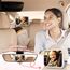 Autospiegel Baby Rücksitz Spiegel Rückbank: Spiegel Auto Baby Rückbank mit Haken Clip, 100% Bruchsicherer & 360° Drehbar Rücksitzspiegel, Babyspiegel Erstausstattung & Zubehör KFZ Kopfstützen-Weiß
