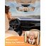 Mirrorsafe Babyspiegel Auto Rücksitz Spiegel Rückbank - 2026 Haken Clip Stabiler Bruchsicherer Autospiegel Baby, 360°Verstellbarer Babyspiegel Erstausstattung Auto Zubehör für Kinder KFZ Kopfstützen