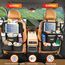 SURDOCA Auto Organizer Kinder mit Klapptisch – Rücksitz Organizer mit Touchscreen-Tabletfach, Wasserdichter Rückenlehnenschutz, passt in die meisten Fahrzeuge