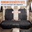 LIONSTRONG® Kindersitzunterlage - EXTRA Schutz [ISOFIX GEEIGNET] - wasserabweisender Autositzschoner Polyester Stoff - Sitzschutz Sitzschoner Auto Kindersitz - universell kompatibel - Schwarz 2 Stück