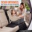 LIONSTRONG® Kindersitzunterlage Autositzschoner [ISOFIX GEEIGNET] - wasserabweisender Polyester Stoff schwarz - Sitzschutz Sitzschoner Auto Kindersitz - universell kompatibel - Schwarz, 2 Stück
