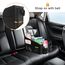 WOCVRYY Autositz Organizer Auto Kinder Rücksitz Zubehör Innenraum Frauen Beifahrersitz Organizer für Spielzeug Bücher Snacks mit Getränkehalter Gurtbefestigung