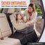 LIONSTRONG® Kindersitzunterlage - EXTRA Schutz [ISOFIX GEEIGNET] - wasserabweisender Autositzschoner Polyester Stoff - Sitzschutz Sitzschoner Auto Kindersitz - universell kompatibel - Schwarz 2 Stück
