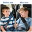 Alaoo 2 Stück Gurtpolster Auto Kinder, Auto Sicherheitsgurt Schulterpolster, Gürtelkissen Schutzkissen für Kinderwagen Autositz Gurtpolster Bezug (Eisseide）