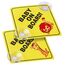 Cobee Baby an Bord Auto Warnschilder, 2 Stück 12,7 x 12,7 cm Sicherheits Autoschild Mit Doppelten Saugnäpfen, Wiederverwendbarer Aufkleber für Autofenster (Stil E)