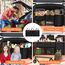 URAQT Kofferraum Organizer Auto,96x44 cm Großem Auto Aufbewahrungstasche Kofferraumtasche Wasserdichten Taschen Autositz Organizer mit 6 Taschenverstellbarem Riemen und 3 Befestigungsriemen