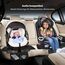 O³ Sitzschoner Auto Kindersitz, 2 Stück Autositzschoner Isofix, rutschfeste Autositzauflage, Rücksitzschoner für Babyschale, Kindersitzunterlage, Sitzauflage Haustiere