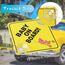 Cobee Baby an Bord Auto Warnschilder - 2 Stück 12,7 x 12,7 cm Sicherheits Autoschild Mit Doppelten Saugnäpfen - Wiederverwendbarer Aufkleber für Autofenster (Stil B)