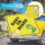 Cobee Baby an Bord Auto Warnschilder, 2 Stück 12,7 x 12,7 cm Sicherheits Autoschild Mit Doppelten Saugnäpfen, Wiederverwendbarer Aufkleber für Autofenster (Stil C)