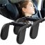 Aipwerer Kopfstütze Auto, Weichem Gedächtnisschaum,Einziehbare Abnehmbare Nackenstütze Autositz Seitliches Kopfstützkissen für Kinder Erwachsene, zum Schlafen (Schwarz×2, A05 PVC)