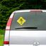 Cobee Baby an Bord Auto Warnschilder, 2 Stück 12,7 x 12,7 cm Sicherheits Autoschild Mit Doppelten Saugnäpfen, Wiederverwendbarer Aufkleber für Autofenster (Stil C)