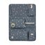 LÄSSIG Autoorganizer Autorücksitzorganizer Rücksitztasche für Auto zum Hängen zusammenklappbar/Car Wrap-to-Go Happy Prints Dunkelblau
