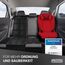 PROTEX© Kindersitzunterlage [Testsieger 2025] ISOFIX-geeignet | Wasserabweisender Polyester Stoff mit gepolsteter Sitzfläche | L (Doppelpack)