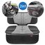 Reer Kindersitz-Unterlage TravelKid Protect, rutschfeste Unterlage, ISOFIX geeignet, für alle herkömmlichen Modelle, grau (Packung mit 2)