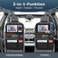 Oneyus Auto Organizer, Autositz Organizer Große Rückenlehnenschutz Auto Kinder Multifunktional Wasserdicht Rücksitz Organizer mit Klapptisch, Tablet Tasche und Viele Taschen