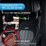 FLIPLINE Kopfstütze Auto Kinder Rote Nähte - Bequemes Reisefeeling für Kinder & Erwachsene - Installation in 2 Minuten ohne Schraubenzieher - Nackenstütze Nackenkissen Autokissen Auto Nackenkissen